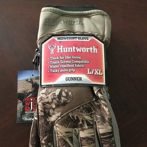 Huntworth Realtree Stealth Gunner Gloves Hunting Non Slip Touchscreen L/XL Mens